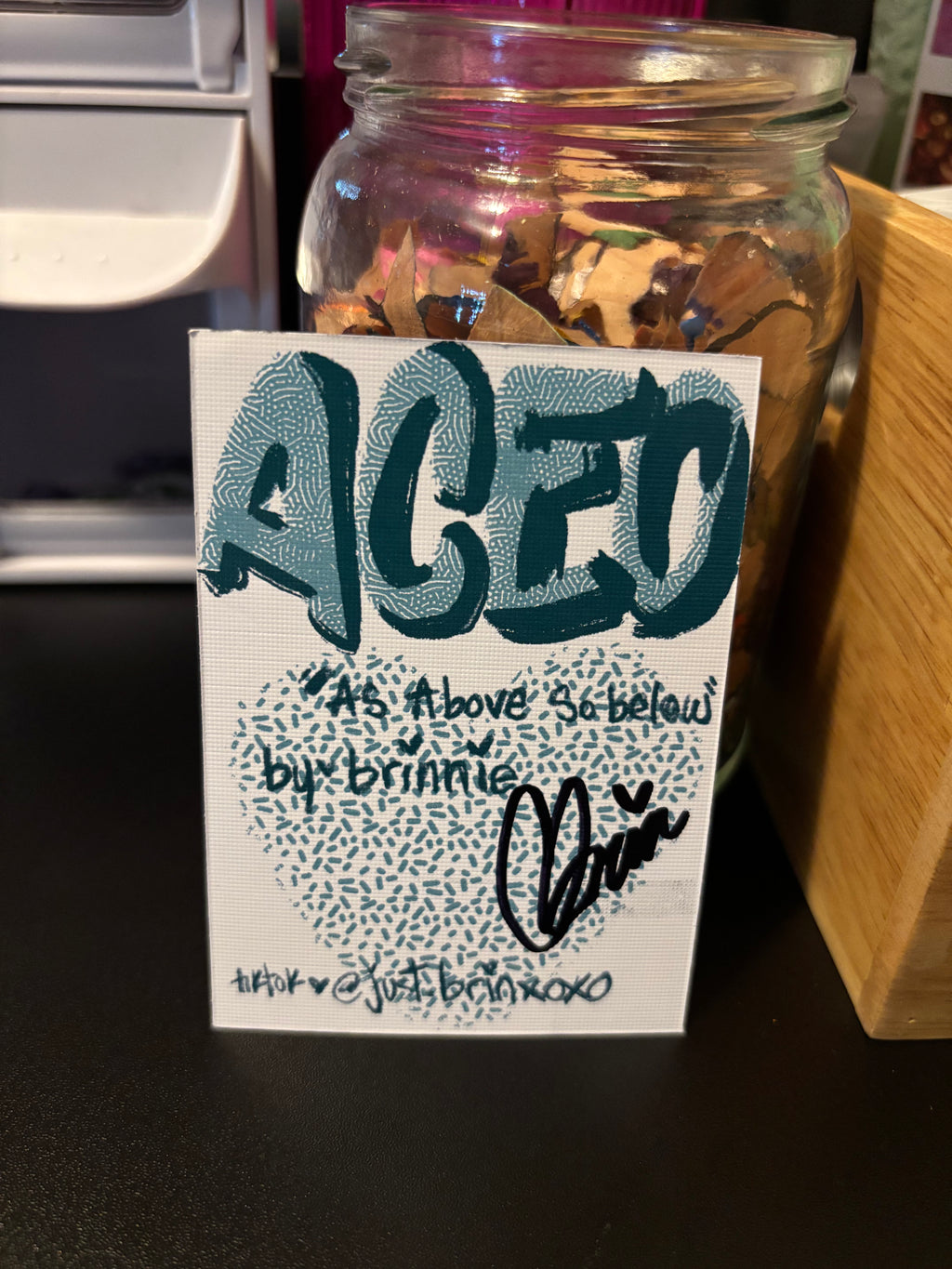 ACEO print “as above, so below”