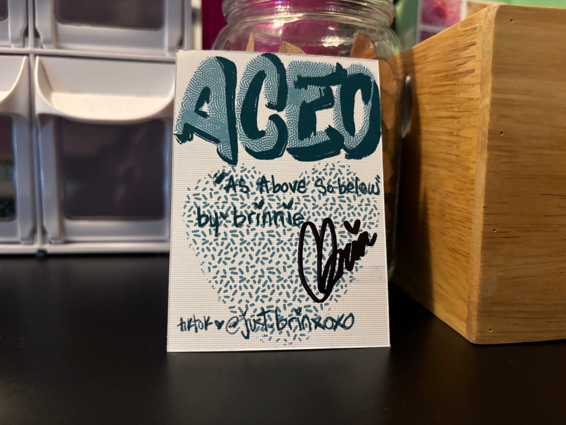 ACEO print “as above, so below”
